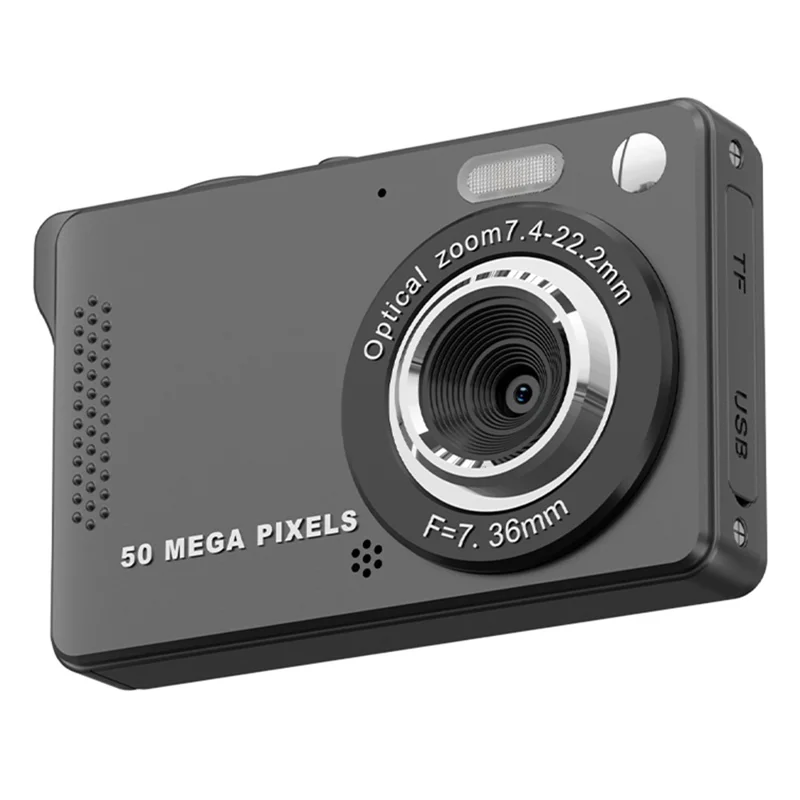 m08-2-8-inch-compact-ccd-digital-camera-auto-focus-1080p-video-recorder-with-64g-tf-card-card-reader-black-for-travel-and-everyday-photography-main Digital Camera main product image