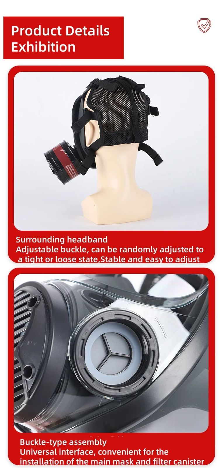 Manufacturer's New High-Level Protection CBRN Full Face product detail 4