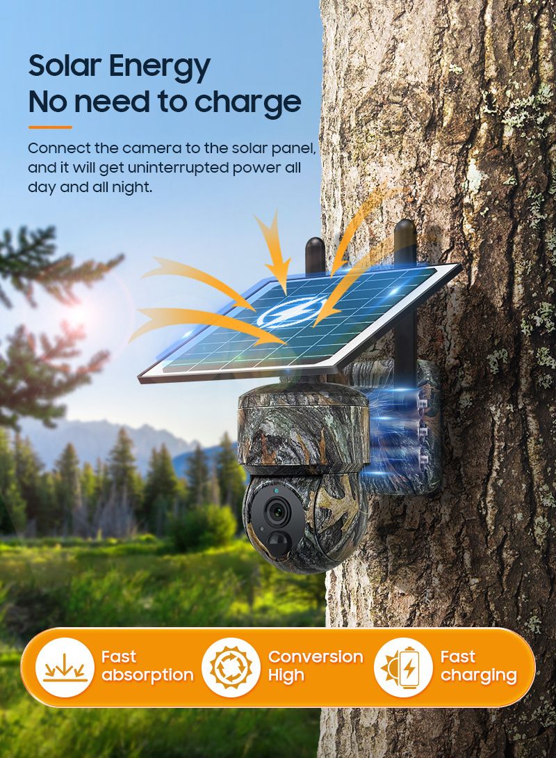Maple Camouflage 4G Solar Wildlife Trail Cam IP66 MinMax Outdoors product detail image 4