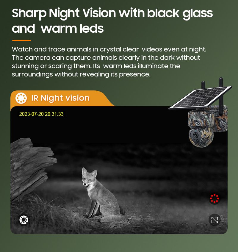 Maple Camouflage 4G Solar Wildlife Trail Cam IP66 MinMax Outdoors product detail image 5