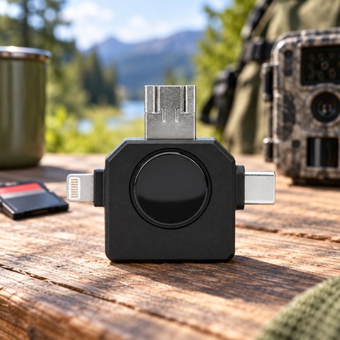 Memory Card Readers equipment in a relevant outdoor setting