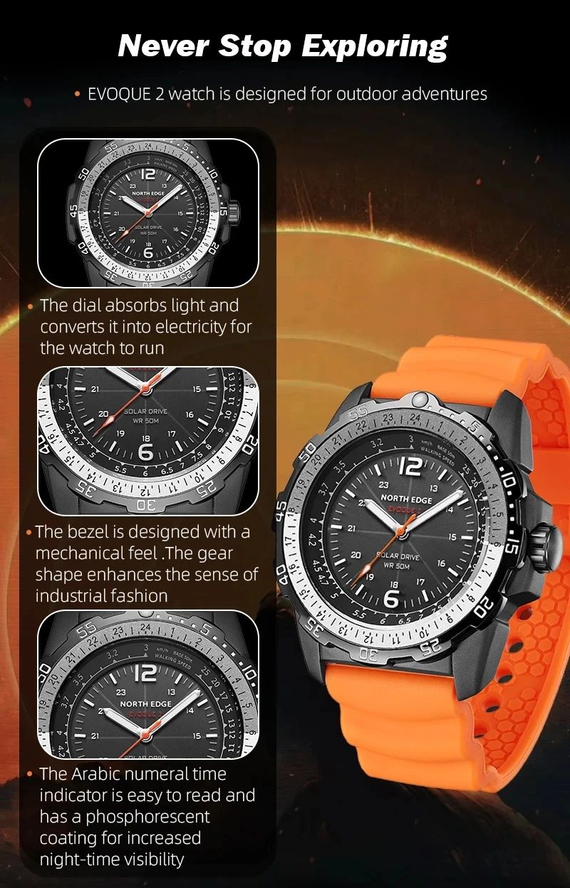 Men's Digital Watches Waterproof 50M Male Clock Sport product detail 7