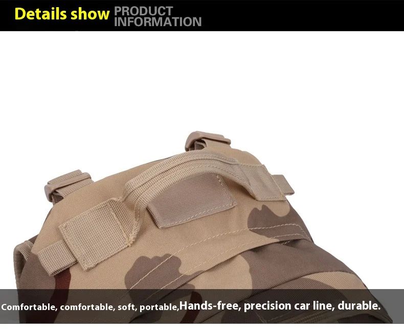 Men's Tactical Backpack with Camouflage Design for product detail 8