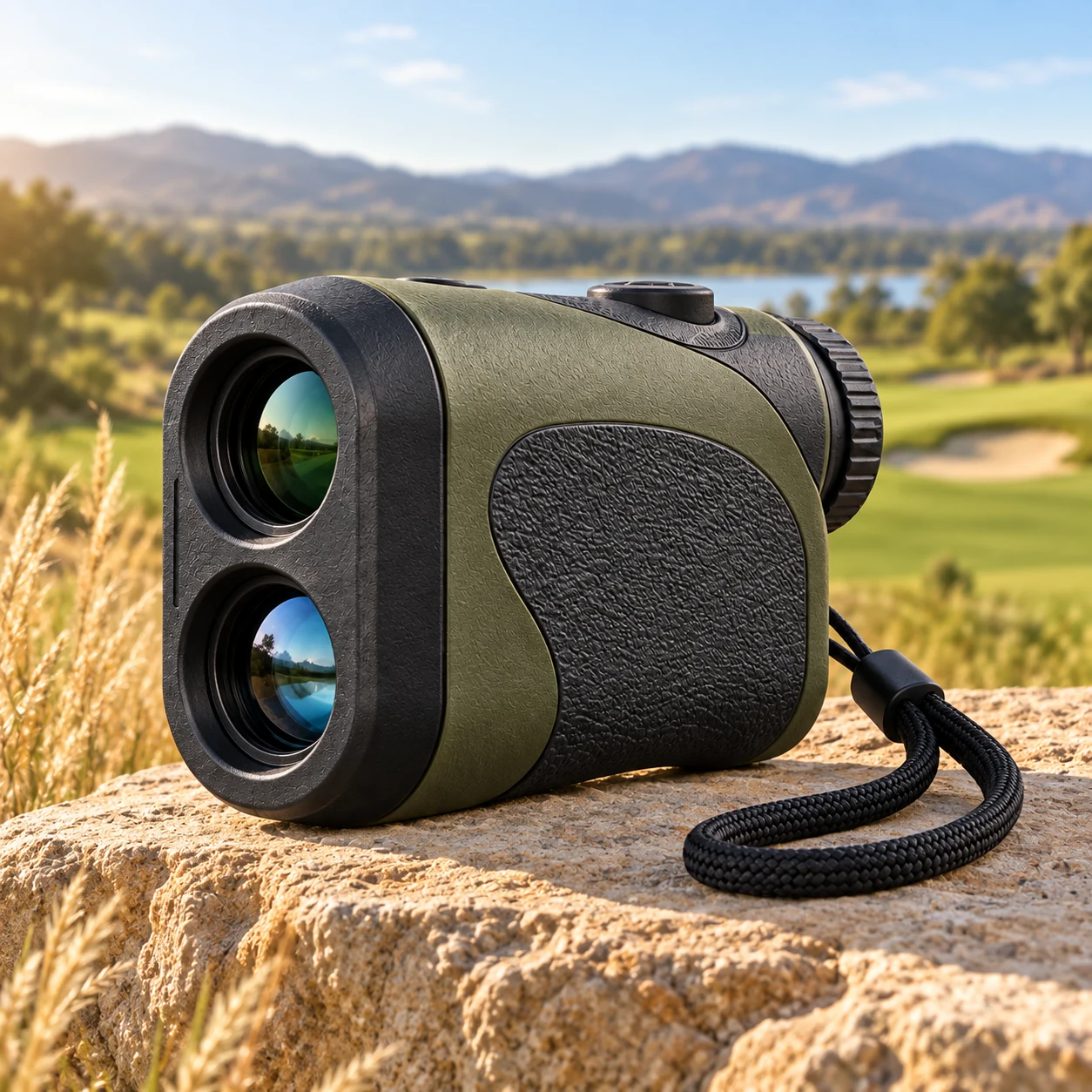Rangefinders in a natural outdoor setting