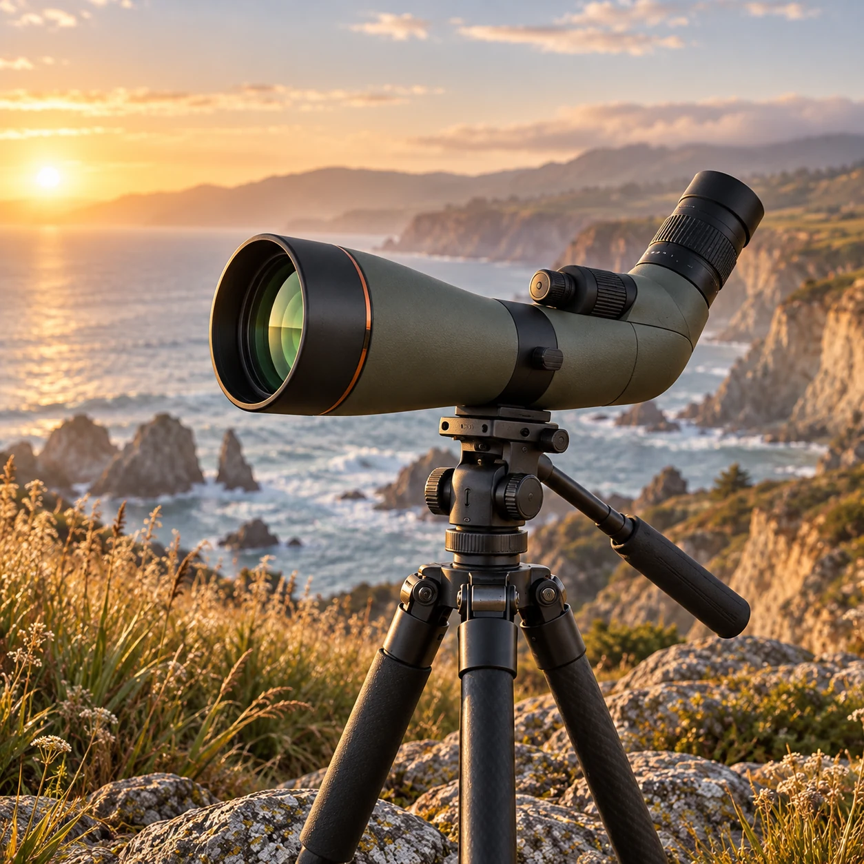 Spotting Scopes in a natural outdoor setting