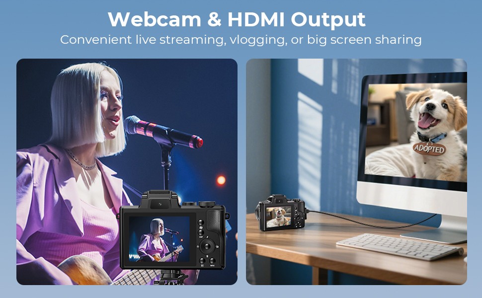 MinMax Outdoors camera webcam mode and HDMI connection