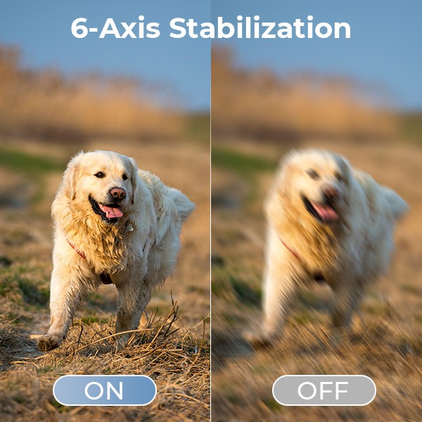 MinMax Outdoors camera six-axis image stabilization