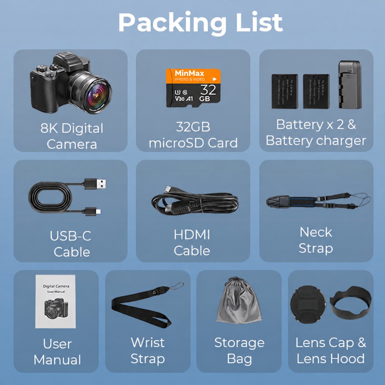 MinMax Outdoors camera complete package contents