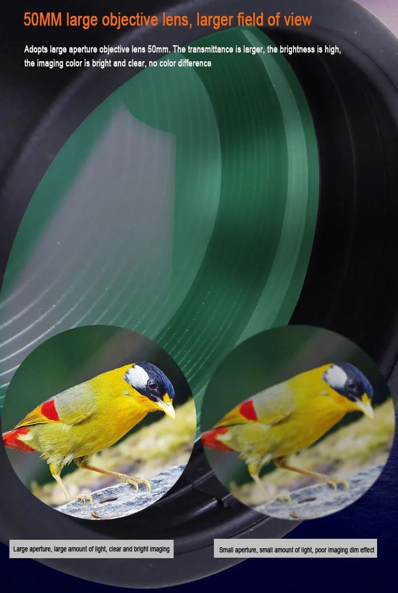 Monocular 10-30X50 Watching Bird Concert Low Price Monocular product detail 6