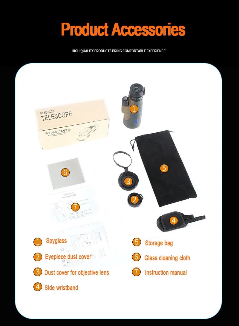 Monocular 10-30X50 Watching Bird Concert Low Price Monocular product detail 10