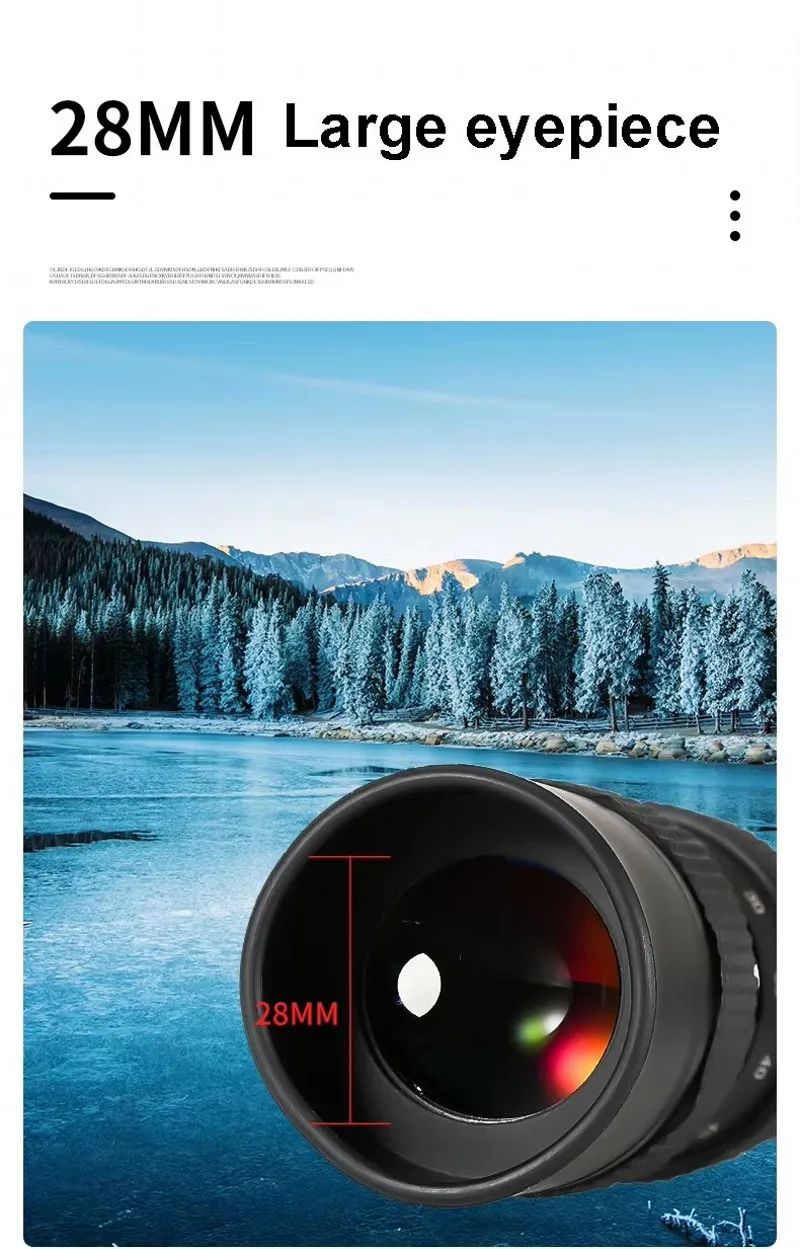 Monocular Telescope 15-60x66 Black HD Long Range Zoom product detail 1
