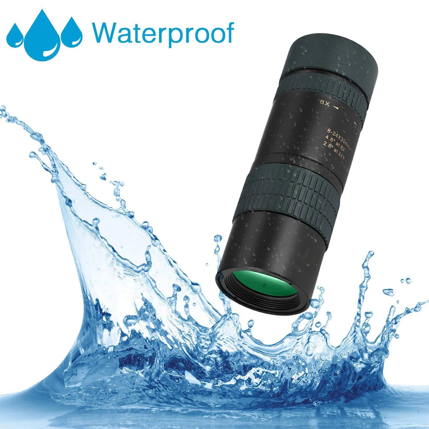 Monocular Telescope 8-24x30 Zoom Monocular Waterproof Pocket product detail 5