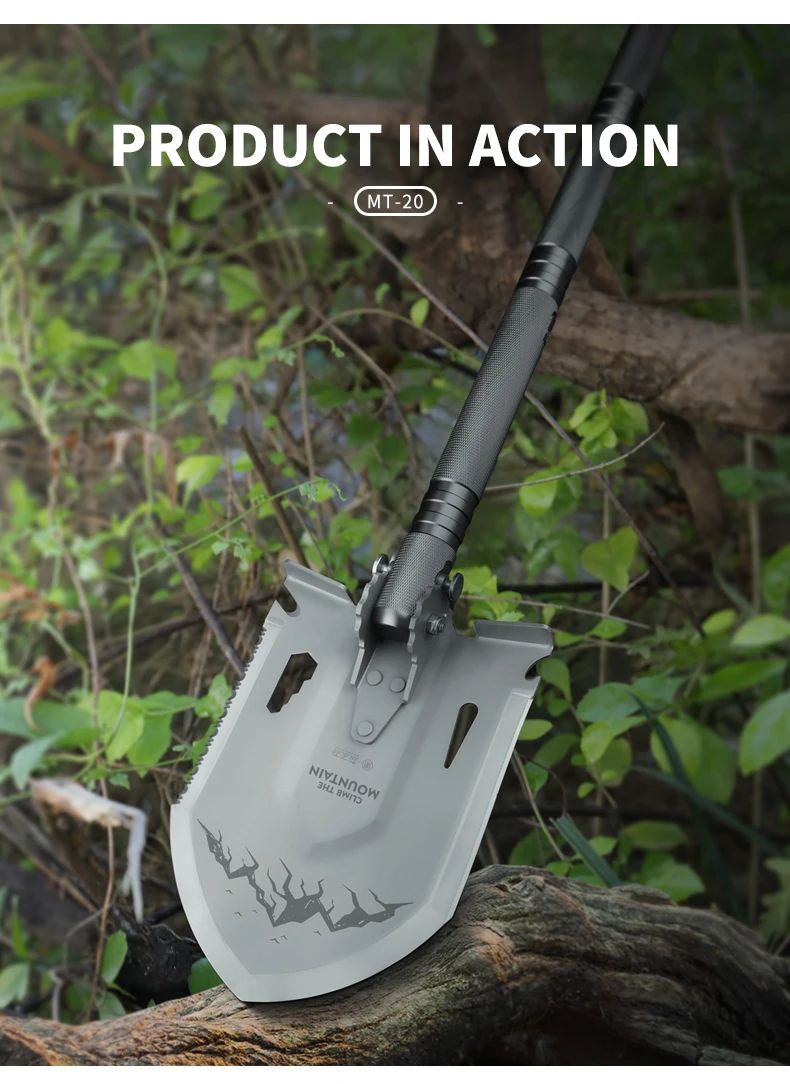 MT-20 Industrial 12-in-1 Tactical Shovel 3Cr13MoV Steel Head product detail 22