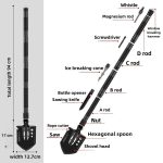 Multitool Folding Steel Survival Shovel Grade DIY Camping gallery 05