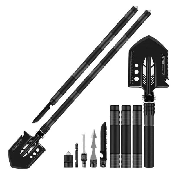 Multitool Folding Steel Survival Shovel Grade DIY Camping main
