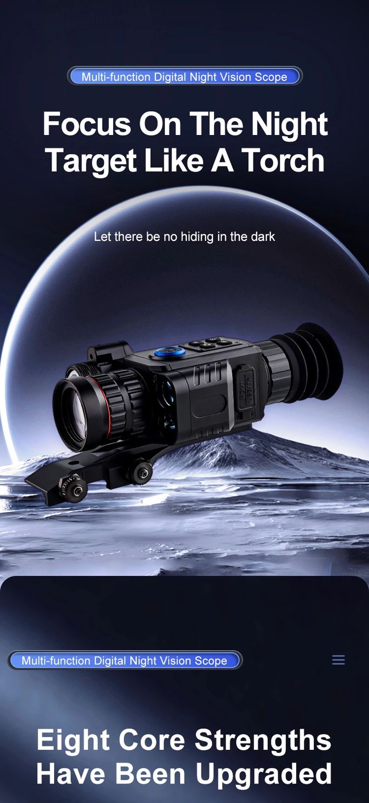 NDL1000 Digital Night Vision Monocular Built-in 300m Laser product detail 1