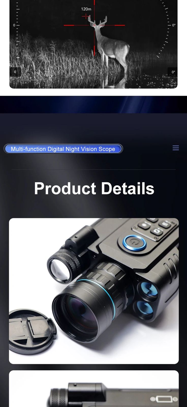 NDL1000 Digital Night Vision Monocular Built-in 300m Laser product detail 14