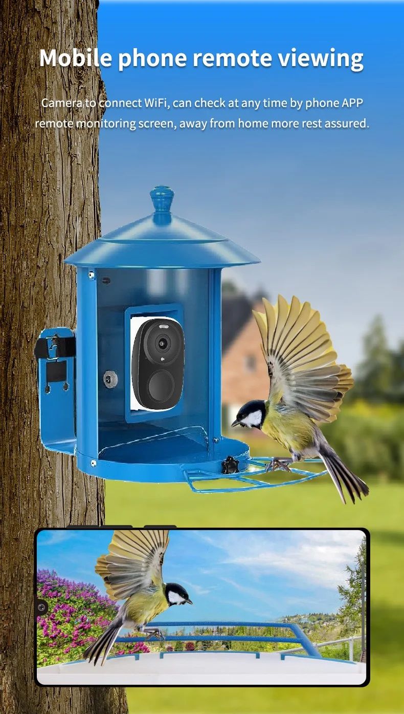 New AI Smart Bird Feeder Camera WiFi Camera product detail 4