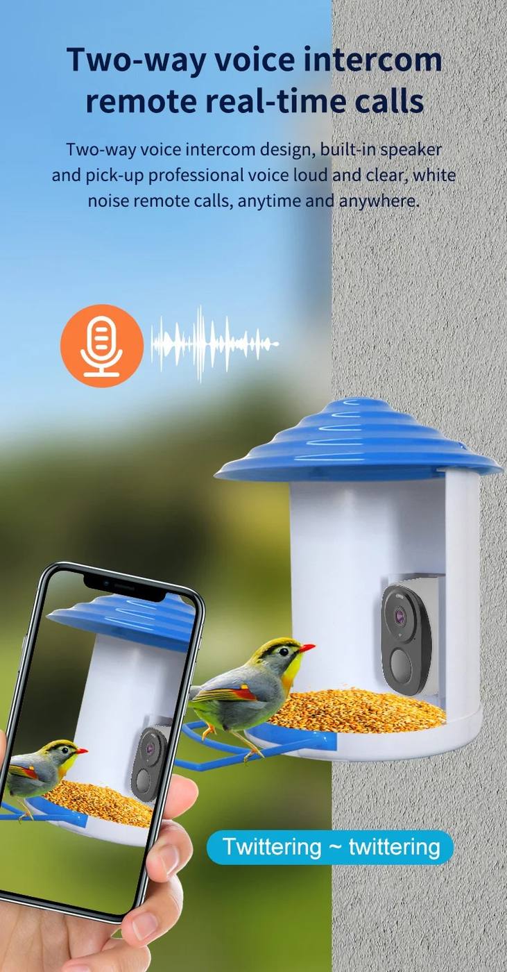 New AI Smart Bird Feeder Camera WiFi Camera product detail 8