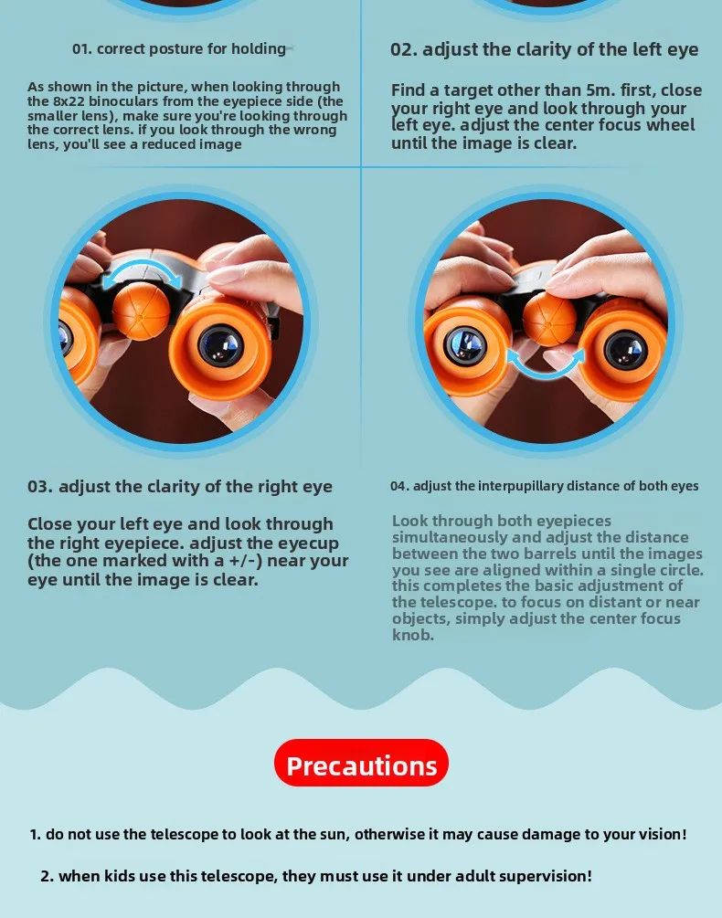 New All-Optical Children's Telescope 821 HD Eye-Care product detail 11