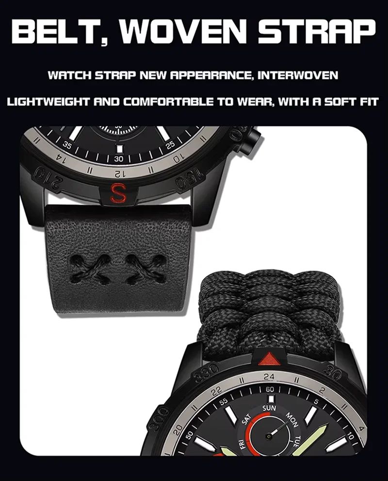 New Arrival Men's Outdoor Tactical Quartz Watch product detail 2