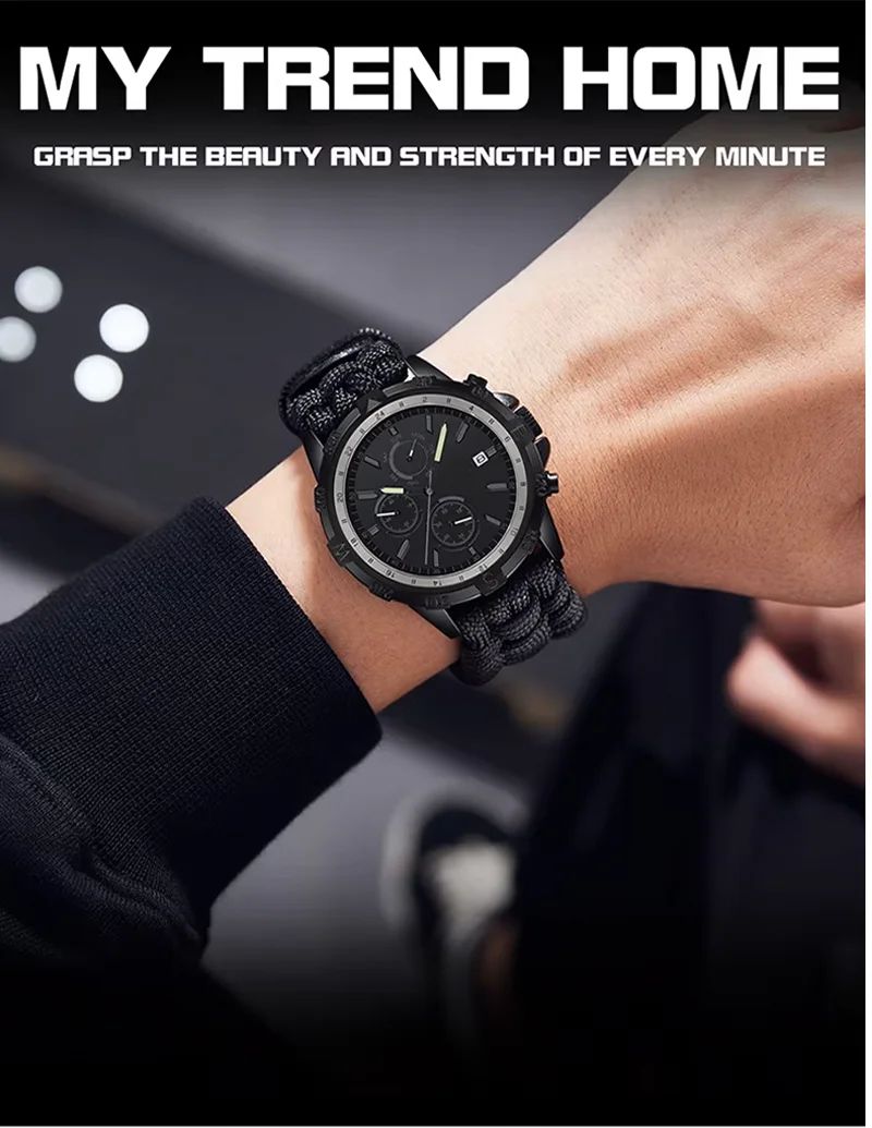 New Arrival Men's Outdoor Tactical Quartz Watch product detail 7