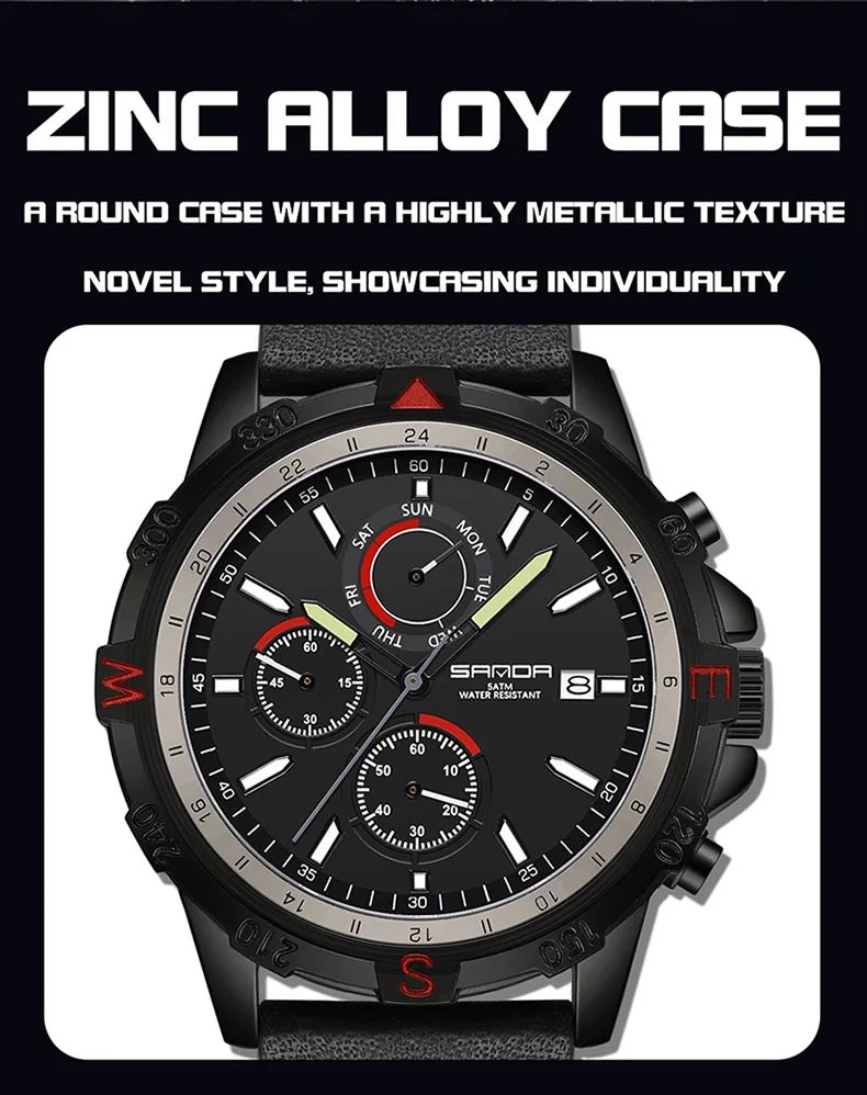 New Arrival Men's Outdoor Tactical Quartz Watch product detail 11