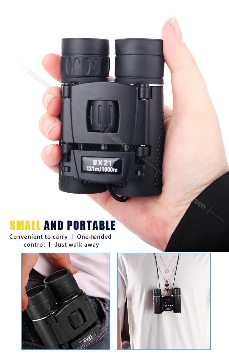New Binoculars 8x21 100X21 40X22Mini Pocket BAK4 FMC product detail 5