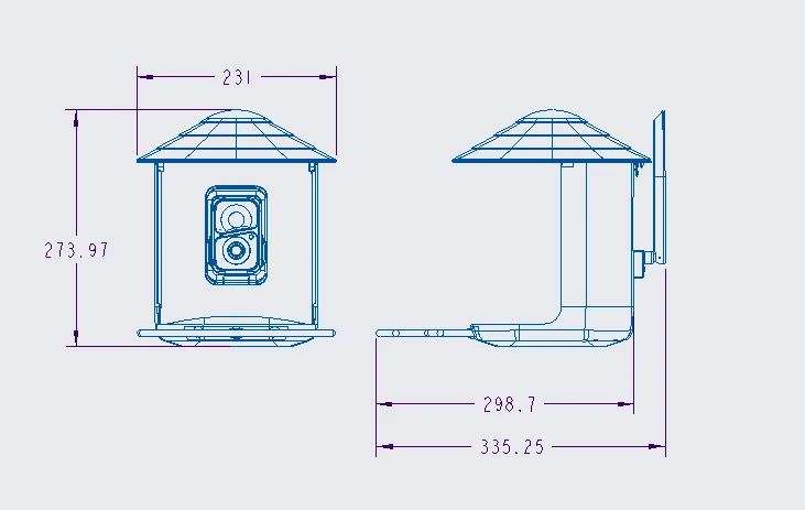 New Design Bird Feeder With Camera Solar Powered product detail 9