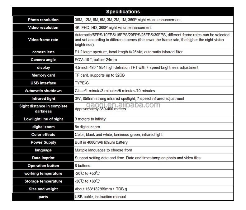 New Model 4K Day and Night Vision Goggles product detail 12