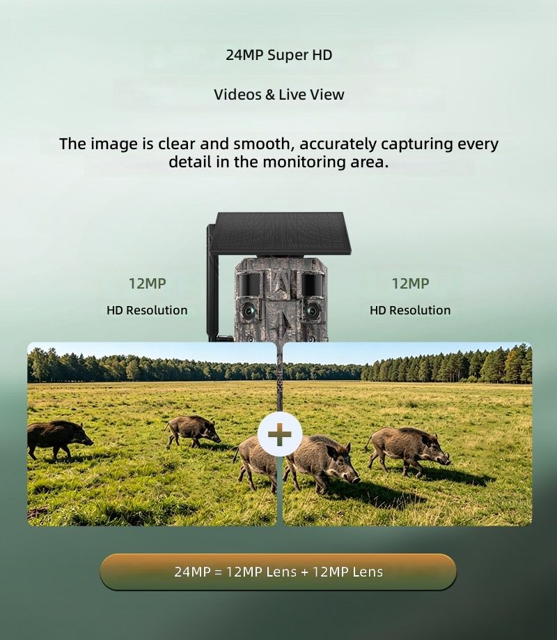 New Smart AI 4G Dual-Lens Solar-Powered GPS Hunting MinMax Outdoors product detail image 6