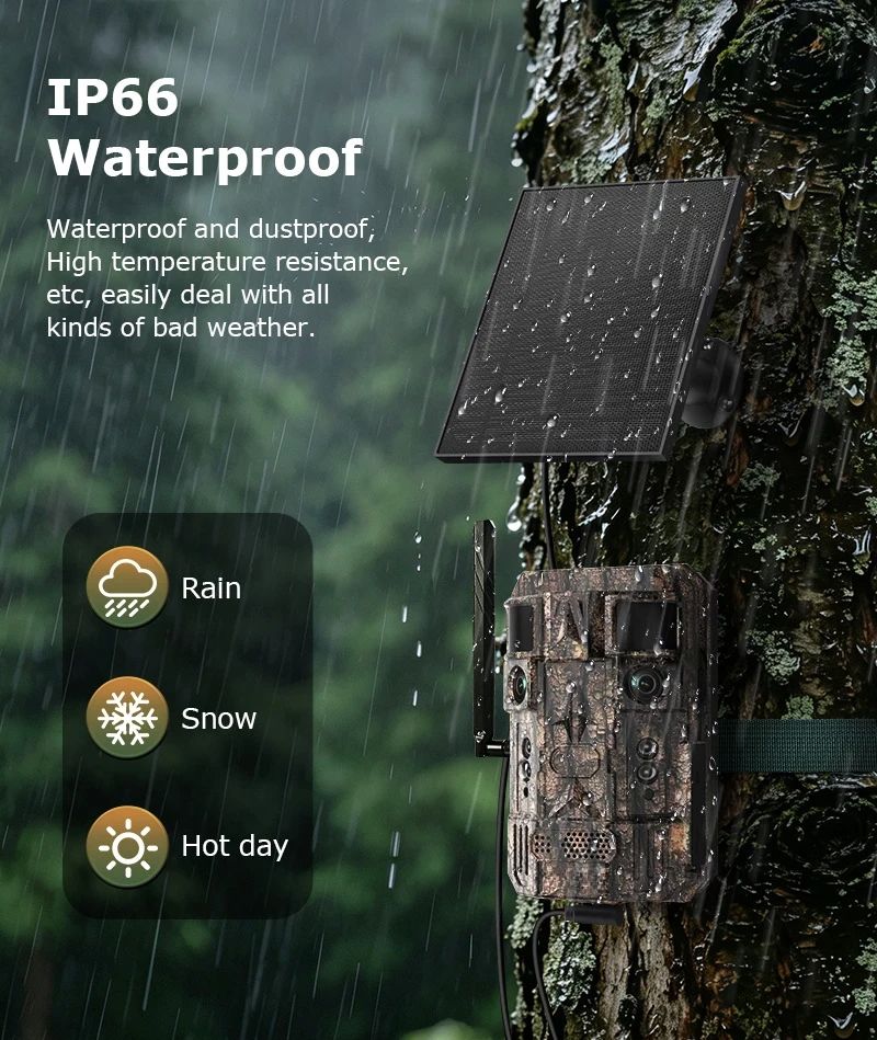 New Smart AI 4G Dual-Lens Solar-Powered GPS Hunting MinMax Outdoors product detail image 16