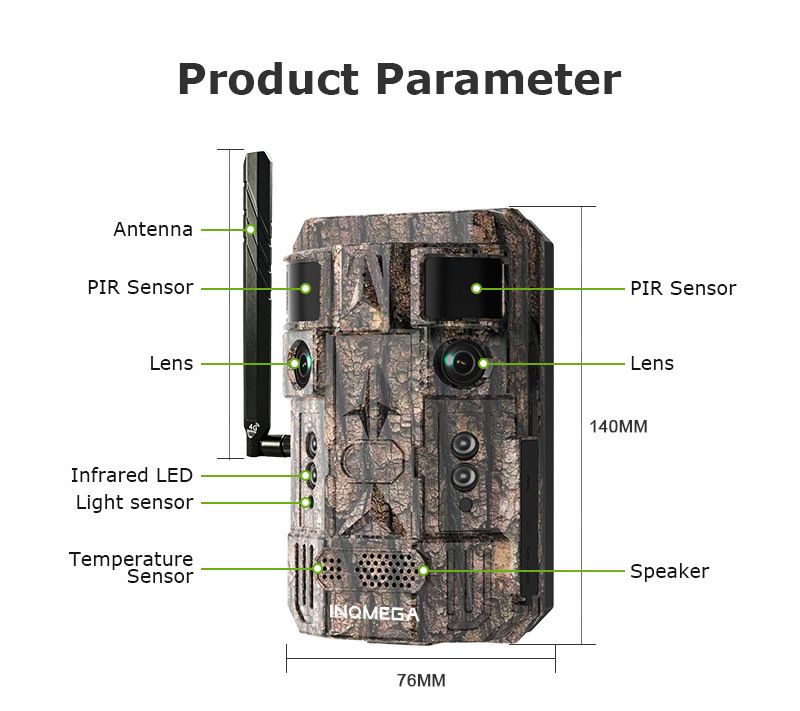 New Smart AI 4G Dual-Lens Solar-Powered GPS Hunting MinMax Outdoors product detail image 17
