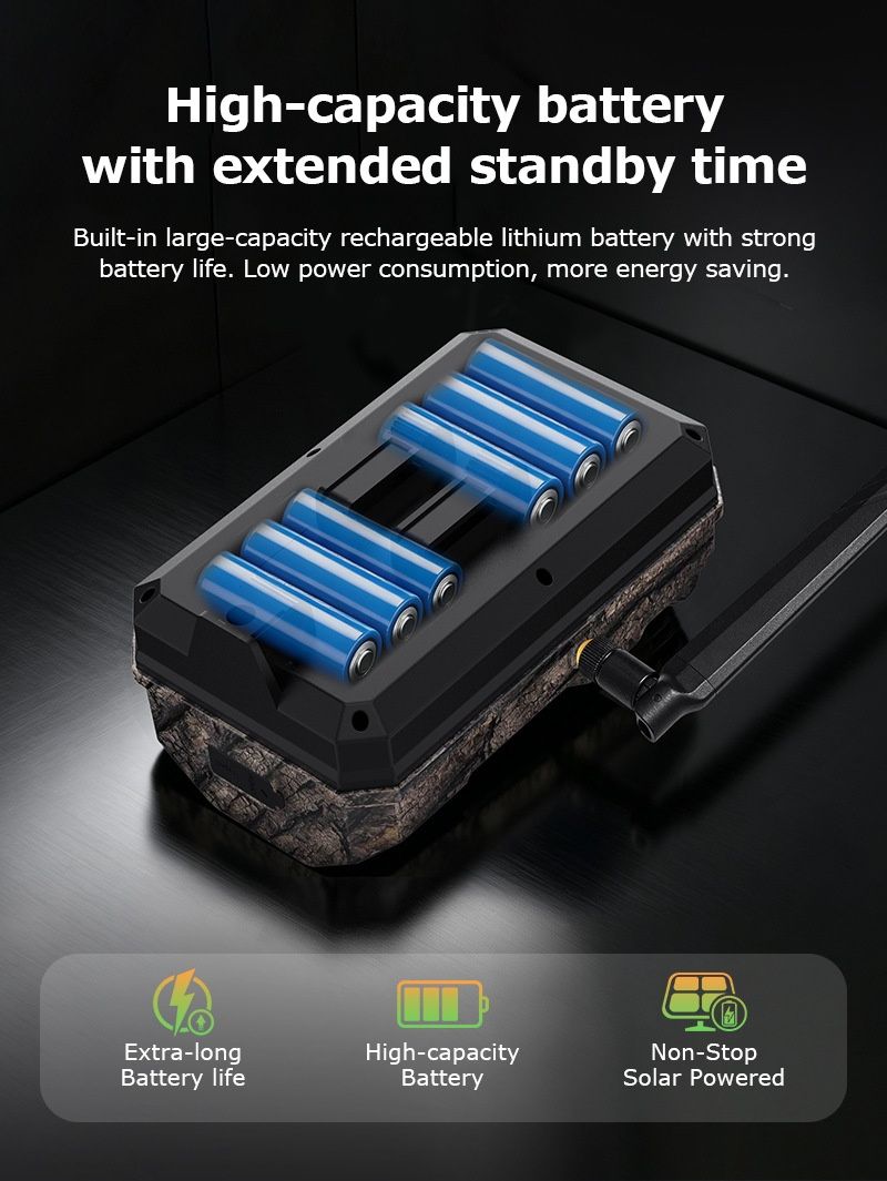 New Smart AI 4G Dual-Lens Solar-Powered GPS Hunting MinMax Outdoors product detail image 19