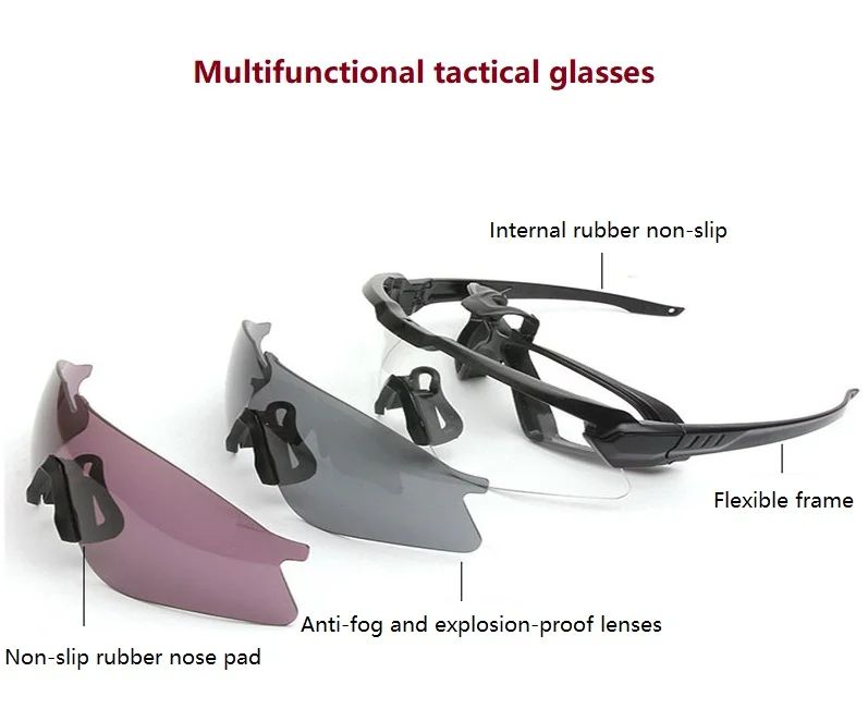 New Tactical Sunglasses Riding Cycling Glasses UV Resistant product detail 4