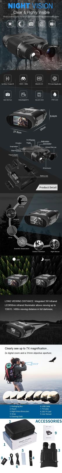 Night Vision Binoculars Digital Infrared Night Vision product detail 2