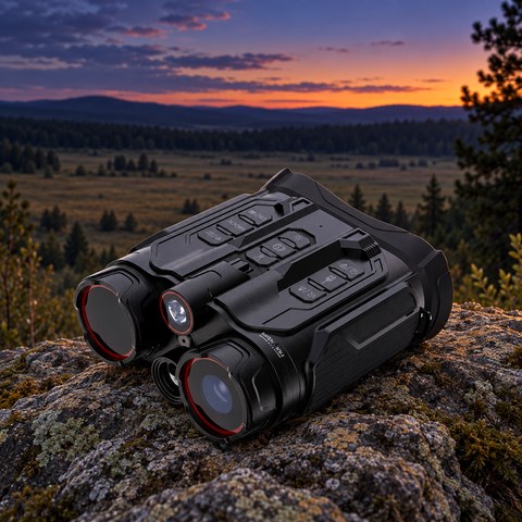 Night Vision With Rangefinders equipment in a relevant outdoor setting
