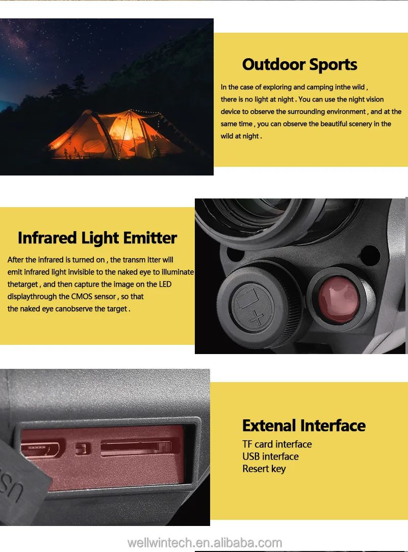 Night Vision Monocular 4X Optical Zoom Monocular Infrared product detail 4