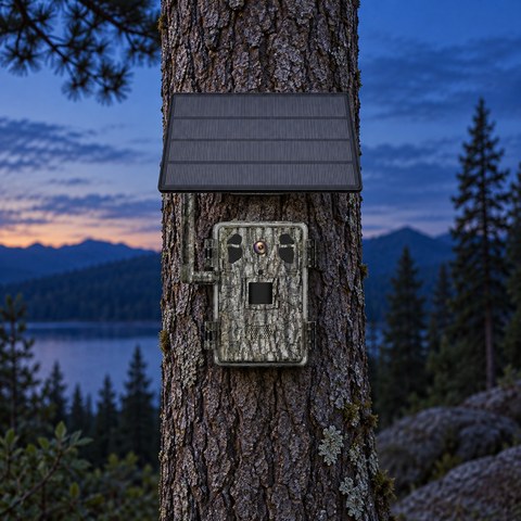 No-Glow Trail Cameras equipment in a relevant outdoor setting