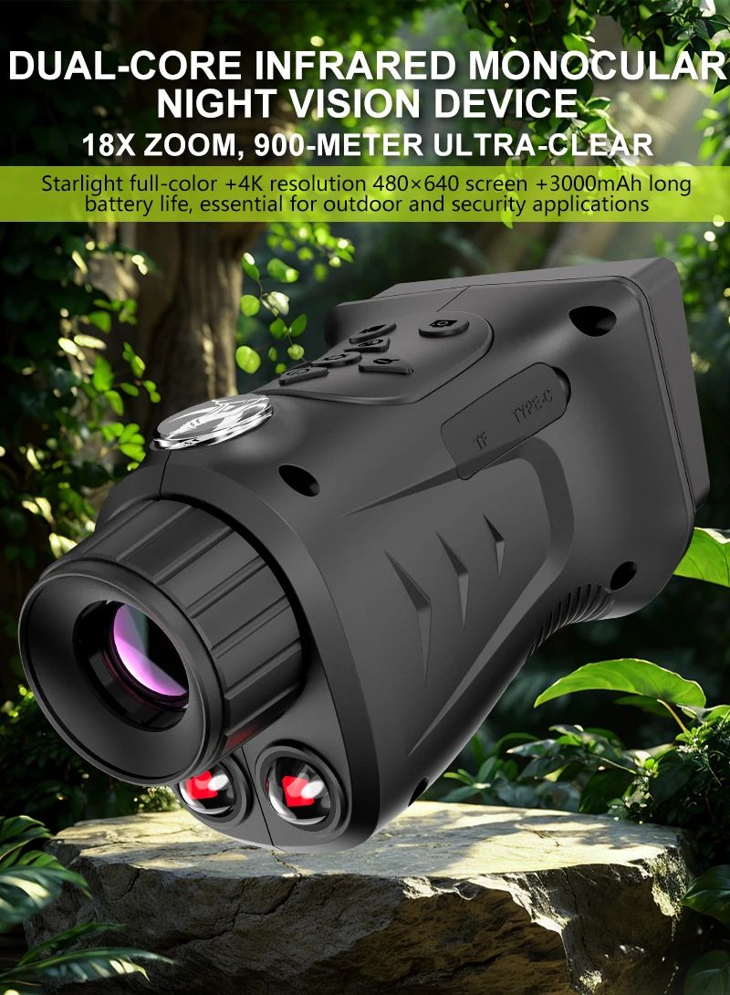 NV308 Handheld Mini Night Vision Monocular 18X Zoom product detail 1