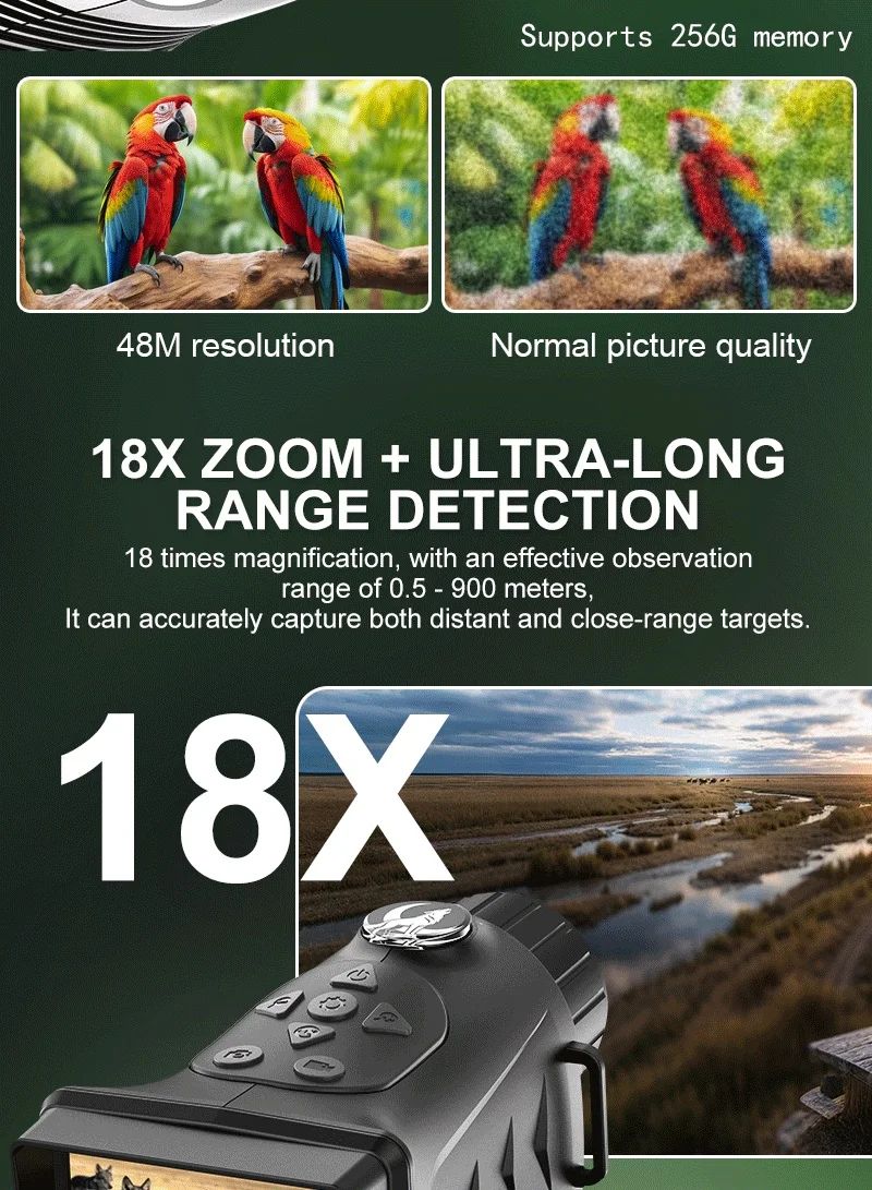 NV308 Handheld Mini Night Vision Monocular 18X Zoom product detail 7