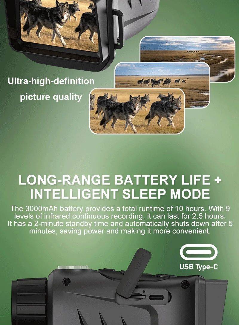 NV308 Handheld Mini Night Vision Monocular 18X Zoom product detail 8