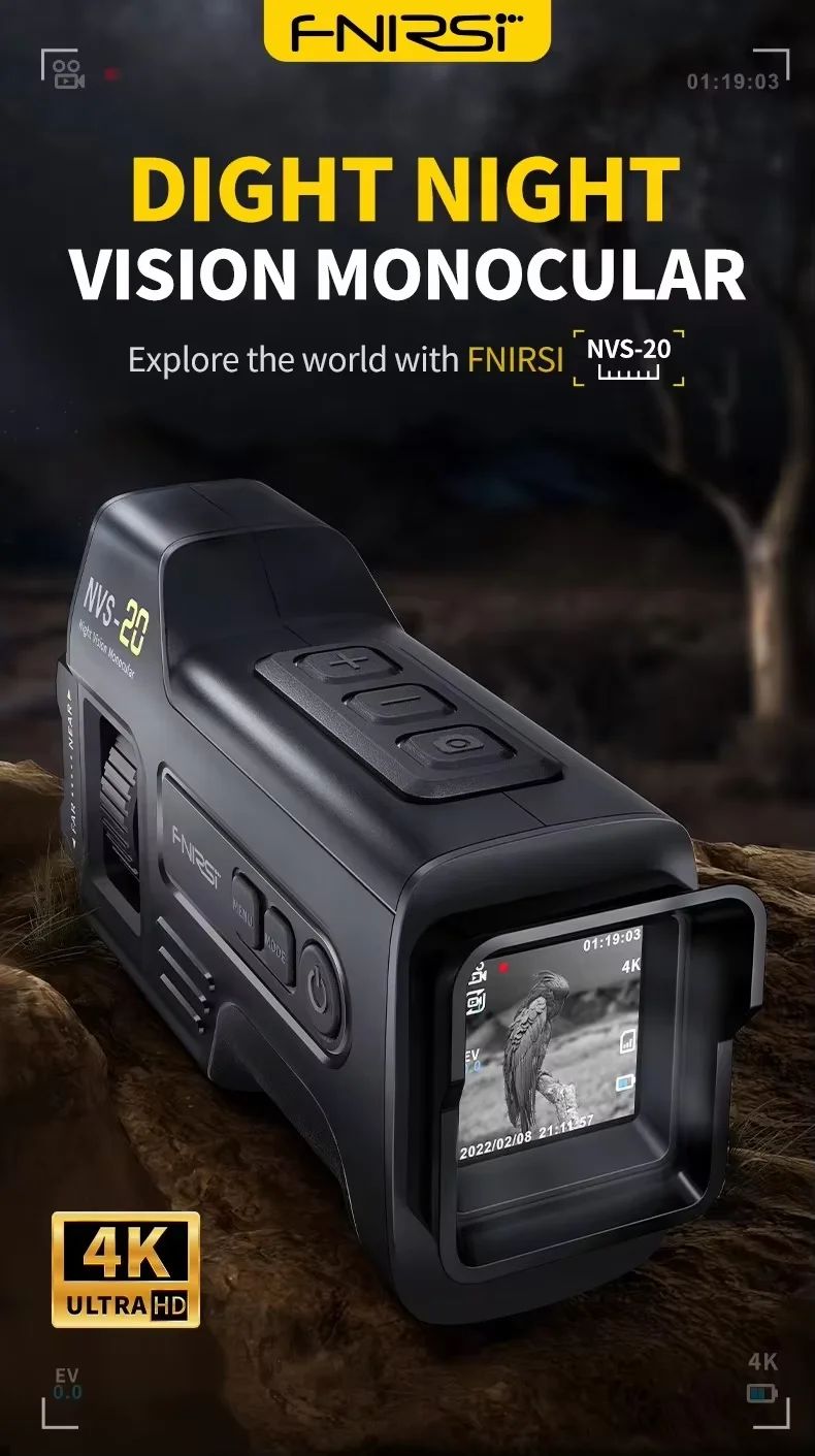 NVS-20 4K Monocular Night Vision Device 300m 850nm product detail 1