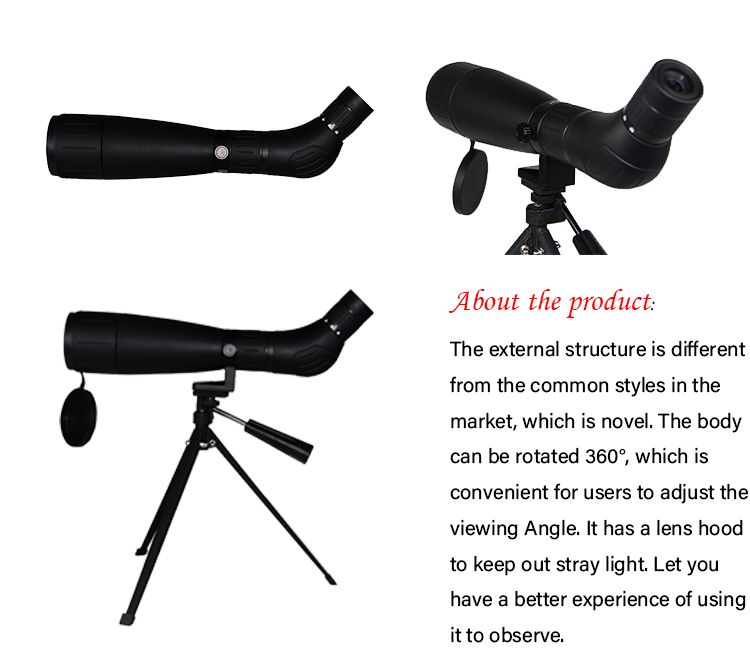 Outdoor 20-60x60 BK7 Zoom Telescope for Bird Watching product detail 2