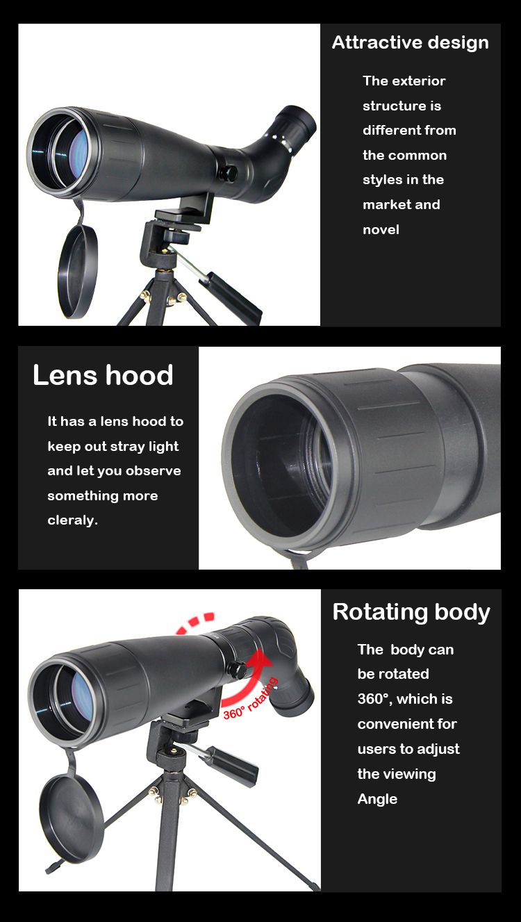 Outdoor 20-60x60 BK7 Zoom Telescope for Bird Watching product detail 6