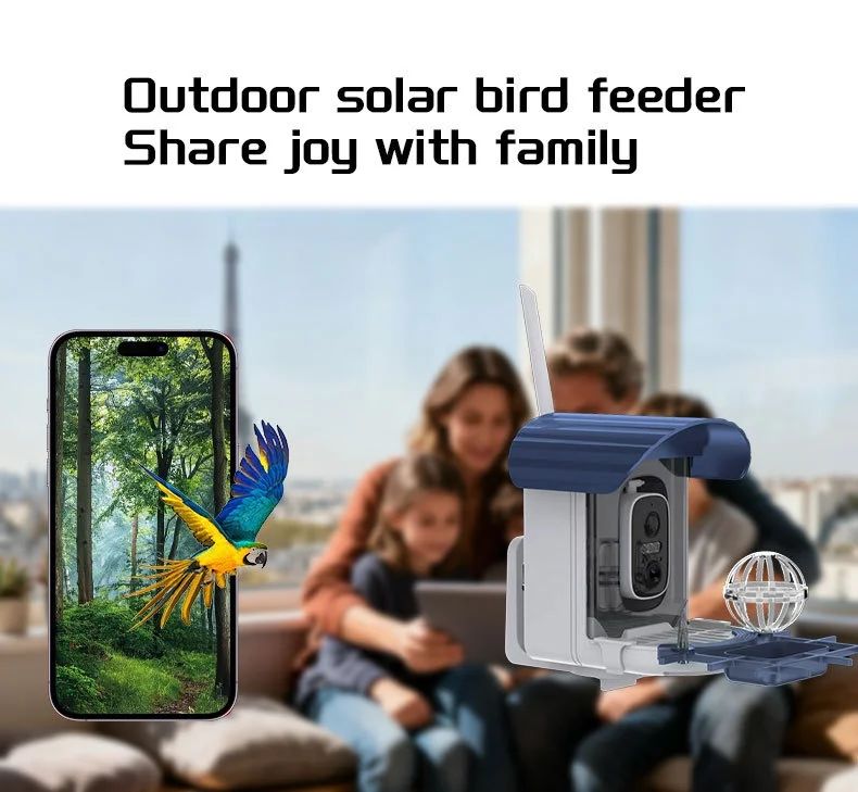Outdoor Bird Feeder Camera Solar-Powered Humming Bird Visual product detail 5