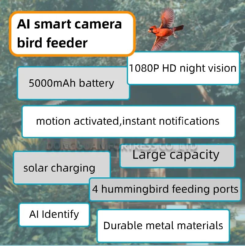 Outdoor Garden Metal HD Night Vision AI Identify product detail 1
