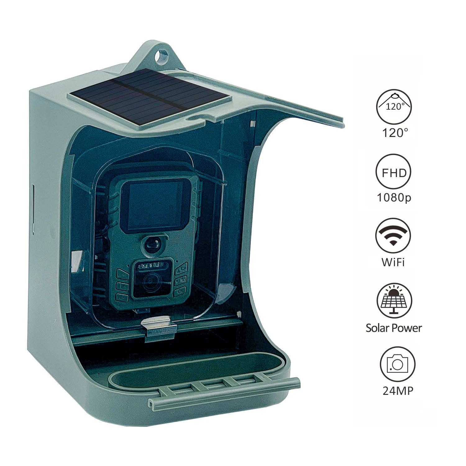 Outdoor Garden Waterproof Smart Window Bird Feeder Wildlife product detail 1