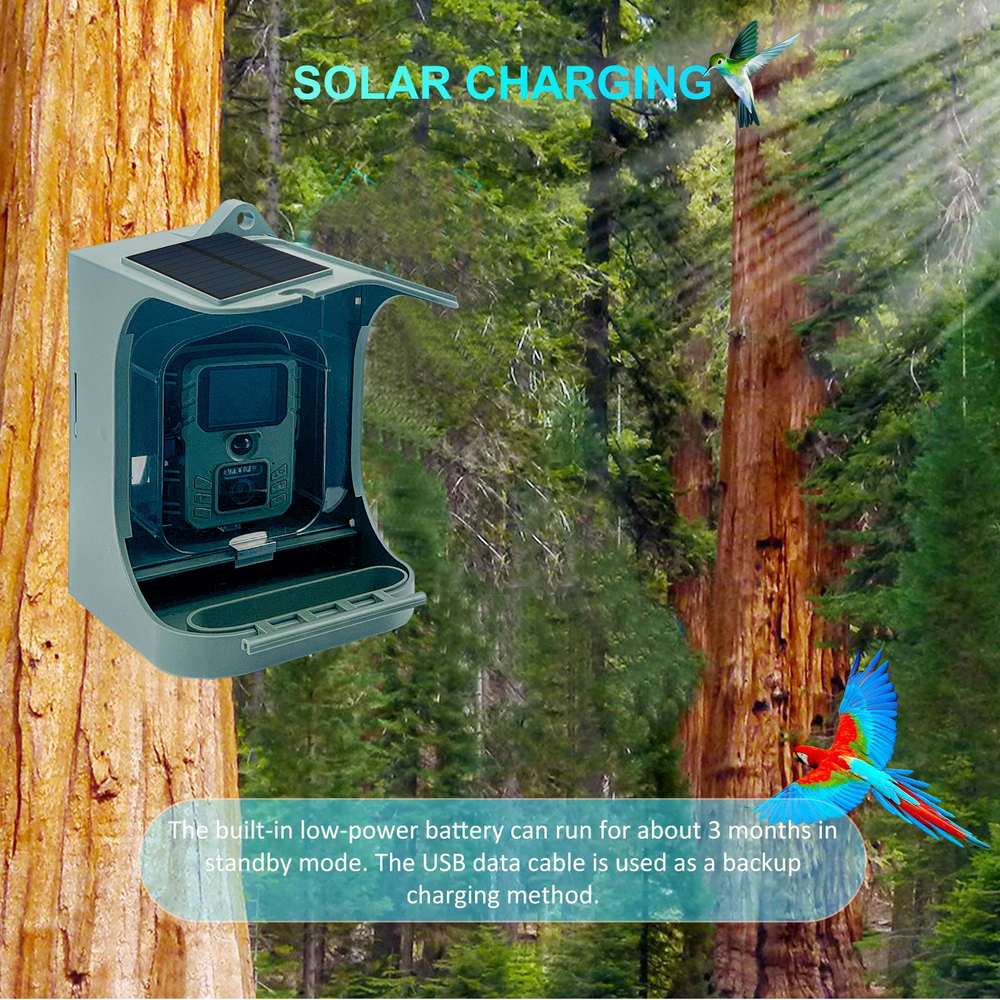 Outdoor Garden Waterproof Smart Window Bird Feeder Wildlife product detail 2