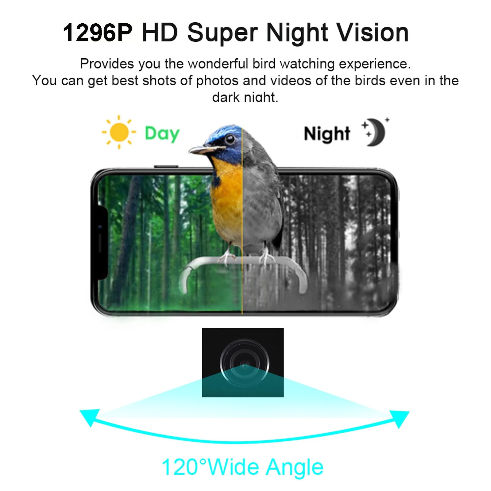 Outdoor Garden Waterproof Smart Window Bird Feeder Wildlife product detail 6